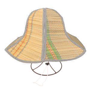 【Clementty】 Chinese Bamboo Rattan Hats Retro Handmade Weave Straw Hat Tourism Rain Dance Props Cone Fishing Sunshade Fisherman Hat