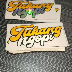 Stiker Cutting Tukang Ngopi: Desain Unik untuk Motor Anda