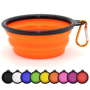 Dog Bowl Pet Travel Folding Bowl Pet Dog Cat Silicon Foldable Food Bowl