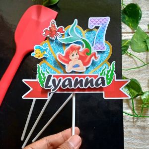 Topper 3D Karakter Bisa Custom Nama untuk Hiasan Kue Ulang Tahun / Ultah Anak Karakter (Toper Cake)