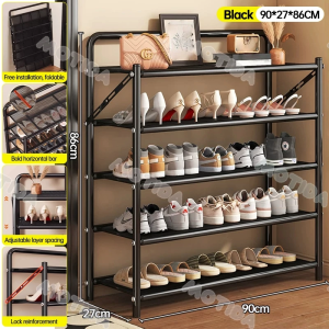 White/black Metal Mesh Multi Layer Shoe Rack Metal Storage Shelf Shoes Organizer Rack