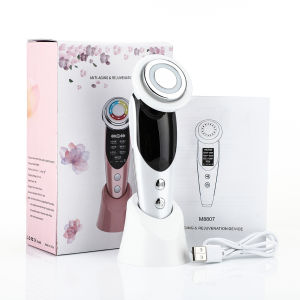 7 In 1 RF Face Skin Rejuvenation Micro Current Lifting Device Vibrator LED Wrinkle Remover Anti-aging Facial Beauty Device