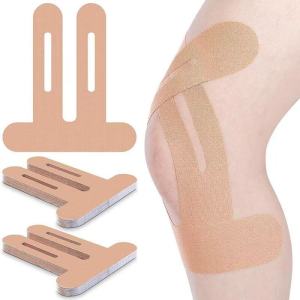 5/10pcs Pre-Cut Kinesiology Tape for Knee/Knee Support Stability Muscle Support Tape/Waterproof Breathable Elastic Bandage Hypoallergenic