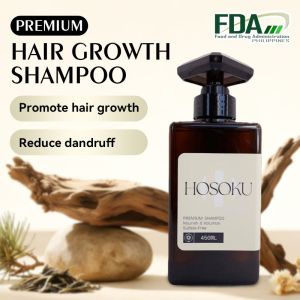 【BUY 1 TAKE 1】HOSOKU Premium Hair Growth Shampoo / Conditioner - 450ml Bottle for All Hair Types - Cleansing Comfort Haircare Cleanser Minoxidil Biotin Daily Hydrating Gentle Moisture Nourishing Derma