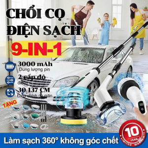 Chổi Điện Đa Năng MX 9in1 – Rửa Xe Cọ Kính Chà Bếp Vệ Sinh Nhà Tắm Cực Mạnh