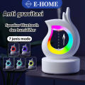 E-Home Anti gravitasi diffuser aromatherapy humidifier ruangan dan speaker bluetooth Lampu 7-warna-warni. 