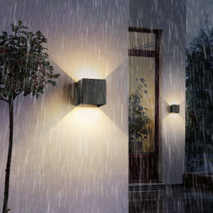 CANMEIJIA Warm Light LED Wall Light Outdoor Waterproof IP65 3000K Nordic Modern Indoor Outdoor Lamp for Balcony Garden Bedroom. Waterproof IP65 low power/high brightness 5-year warranty.