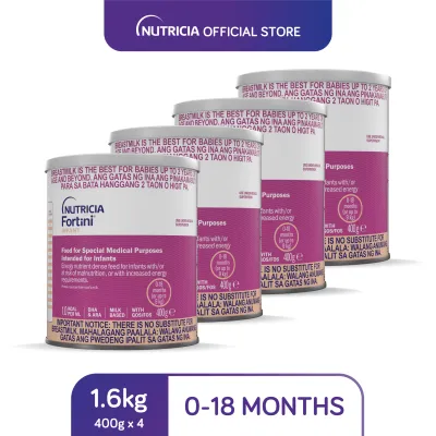 Fortini® Infant Formula Energy Nutrient Dense Infant Feed for 0-18 Months Old 1.6kg (400g x 4)
