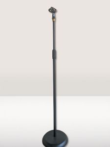 Stand Mic lurus panjang kaki bulat 160cm