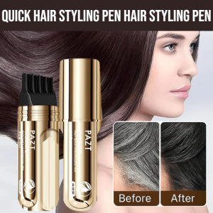 Quick Hair Styling Pen Hair Styling Pen Hair Color Stick Waterproof And Sweat-Proof No Smudge Hair Stick Instant Gray Coverage