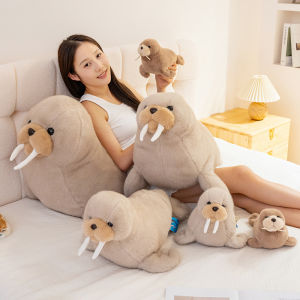 Chubby Walrus Plush Toys Soft Comfy Multiple Sizes Walrus Doll Warm Sleeping Throw Pillow Kawaii Home Decor Cuddly Gift