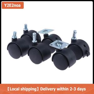 【Local shipping】 1Pair 1inch Universal Wheel Swivel Caster Roller Wheel Furniture Office Chair Caster With Brake For Luggage Accessories