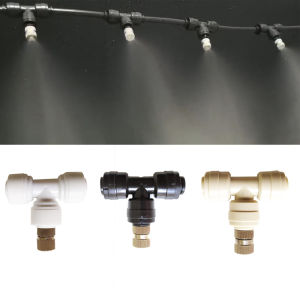 E-18thW Black 6M-18M Garden Electric Water Pump Misting Spray System with LCD Digital Timer for Flowers Plant Greenhouse Garden irrigation