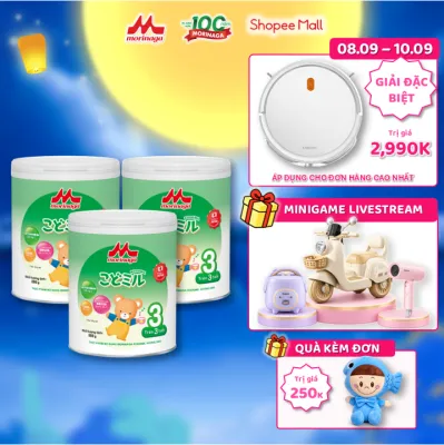 Combo 3 Lon Sữa Morinaga Kodomil Số 3 800g Nhật Bản – Canxi Hỗ Trợ Tăng Chiều Cao Hỗ Trợ Tiêu Hóa Cho Bé Từ 3 Tuổi Chính Hãng