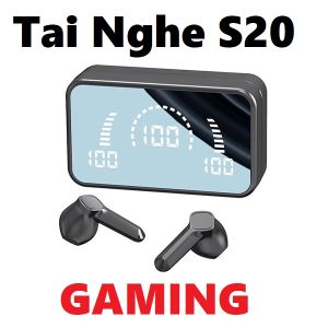 Siêu Phẩm Tai Nghe S20 Nghe Nhạc Cực Đã Gọi Cực Rõ Hộp Sạc 2000mAh