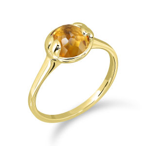 Mizuchol แหวนพลอยเสริมดวงวันจันทร์ LUCKY ME CITRINE RING