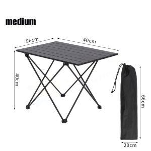 【Local Delivery】Folding Camping Table Barbecue Picnic Outdoor Portable High Strength Aluminum Alloy Table Portable Multi-Function Ultra-light Mini Picnic Table Picnic Outdoor Furniture