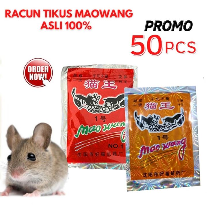 PROMO BIG SELL - 50 Pcs Racun Tikus Mao Wang Paling Ampuh Membasmi