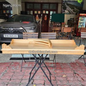 Bàn thờ treo tường gỗ sồi nga loại 1 ngang 98cm gồm 1 bộ ke mẫu mới