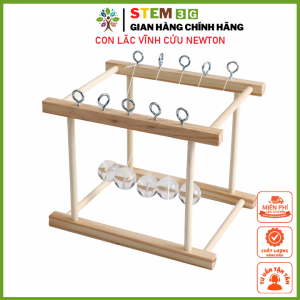 Đồ chơi STEM. Tự làm con lắc Newton vĩnh cửu bằng gỗ DIY. Đồ chơi giáo dục khoa học phát triển tư duy trẻ. STEM 3G
