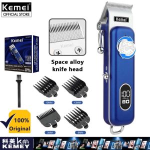 Kemei KM-1895  Professional Hair Clipper for Men Hair Trimmer Machine Haircut Machine Tool Head Is Adjustable Digital Display