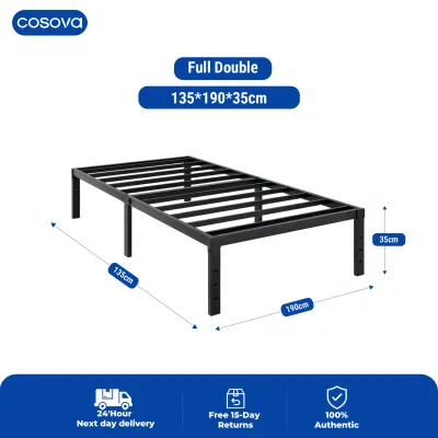 COSOVA Iron Steel Bed Frame Heavy Duty Metal Bed Frame Steel Single/Double Bed Frame Full Size