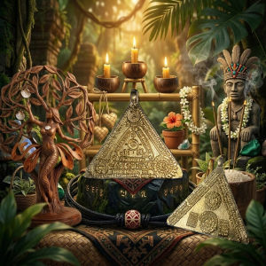 TRESPIKO MATA ARABIC MEDALYON - TATLONG SULOK NG MUNDO Protection & Lucky Charms for General Defense