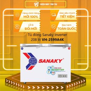 [MỚI 100%] VH-2599A4K - Tủ đông Sanaky Inverter 208 lít VH-2599A4K - GIAO TOÀN QUỐC - FREESHIP HCM