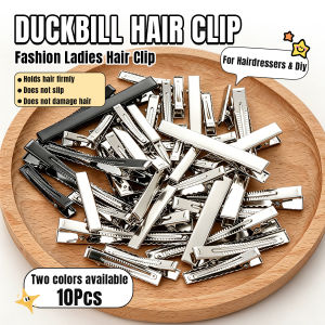 UNeed 10Pcs Fashion Ladies Hair Clip Hair Accessories Duckbill Clip Alligator Clips Black/Silver Hairclips
