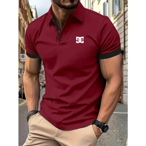Dc Polo Shirts for Men Breathable Business Leisure Summer New Fashion Solid Color Comfortable Polo for Men Formal
