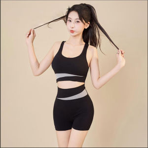 High Quality Gym Outfit For Women Set Shockproof Sports Seamless Bra Quick Dry Sports Shorts Elastic Sport Yoga Suit