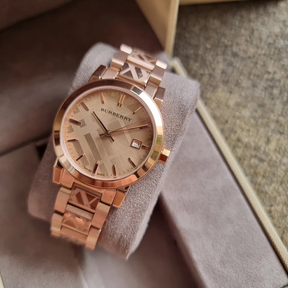 Burberry The City Rose Gold Tone Unisex Watch BU9146 Lazada PH