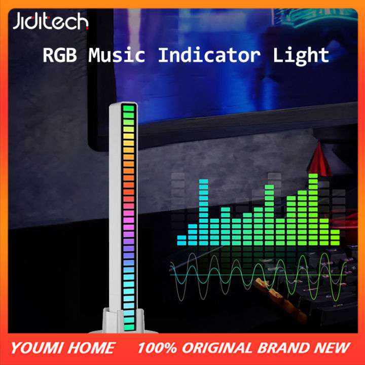 LED Sound-contolled Music Spectum Display Pickup Ambient