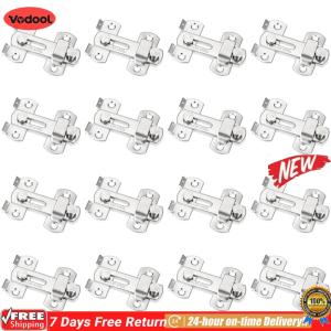 [VODF] 16Pcs Gate Latches Stainless Steel Door Latch Bolt Anti-Theft Door Buckle Safety Door Lock for Wooden Fence