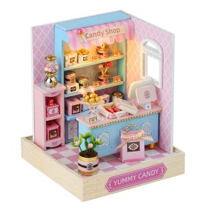 智趣屋手工DIY小屋模型 DIY Handmade Hut Model Set Rumah Mini DIY Kreatif Hadiah Creative House Decoration Toy