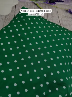 VẢI LỤA CHẤM BI - DÒNG VẢI THÔNG DỤNG - 1 MÉT X 1M5