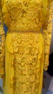 KBDD 54 Dress Brokat Wanita Import Lengan Panjang