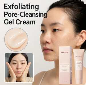 Exfoliating Pore-Cleansing Gel Cream Facial Exfoliating Gel Peeling Gel Facial Acne Blackhead & Pore Control Moisturizing
