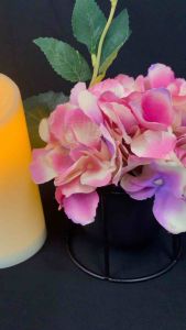 Nordic ceramic  flower pot plant/  decorative flower pot metal frame vertical ceramic mini succulent flower pot