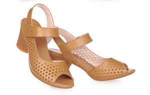 Womens Summer Fashion Middle Heel Hollow Out Sandals