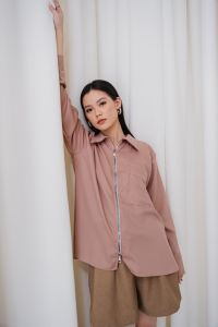 Atasan Wanita / Kirei Zipper Blouse