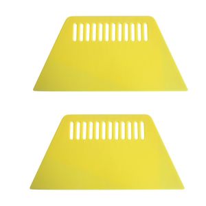 HUNIU 2Pcs Comfortable Grip Wallpaper Smoothing Scraper Effortless High Hardness Plastic Scraper Durable Enlarge Scraping Putty Tool Putty Scraping