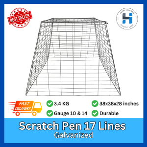 Scratch Pen Galvanized 17 Lines/chicken /game fowl / cock cage/ Kulungan ng manok