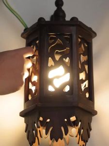 Wooden Wall Lamp Vintage Lantern丨Wooden Wall Sconce Lighting Fixture丨Indoor Outdoor Home Decor LightFast shipping