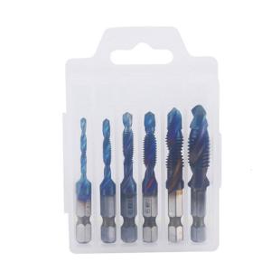 Hexagonal Grip Shank Composite Ribbon Tool Set Of 6 High Strength Steel Portable 75g Per Unit Woodworking Essential Kit