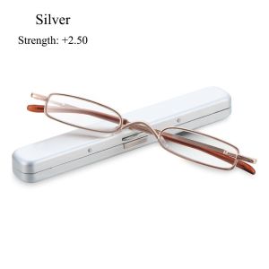 X ADORNMENT Trọng lượng nhẹ Di động nhỏ nhỏ Kính đọc Kính mắt Chăm sóc thị giác Ống kính nhựa