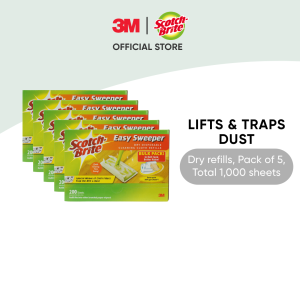 3M™ Scotch-Brite™ Easy Sweeper Dry Disposable Cleaning Cloth Refills 200 pcs/pack For Easy Sweeper Plus Mop