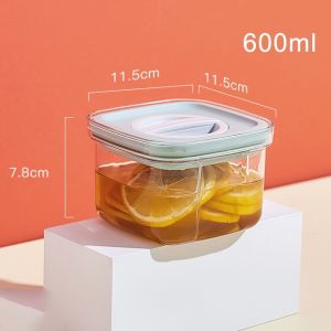 Dry Food Storage Box Stackable Food Container Clear Plastic Container with Simple Twist Lids