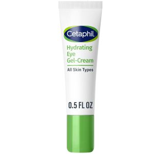 Cetaphil Hydrating Eye Gel-Cream Hyaluronic Acid Brightening 0.5 fl oz Under Eye Cream Reduces Puffiness and Dark Circles 24-Hour Hydration Sensitive Skin Safe All Skin Types