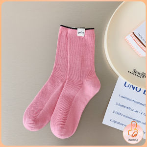 THUMBS UP ถุงเท้าผ้าฝ้าย Yoho ใส่สบาย งเท้าข้อกลาง socks